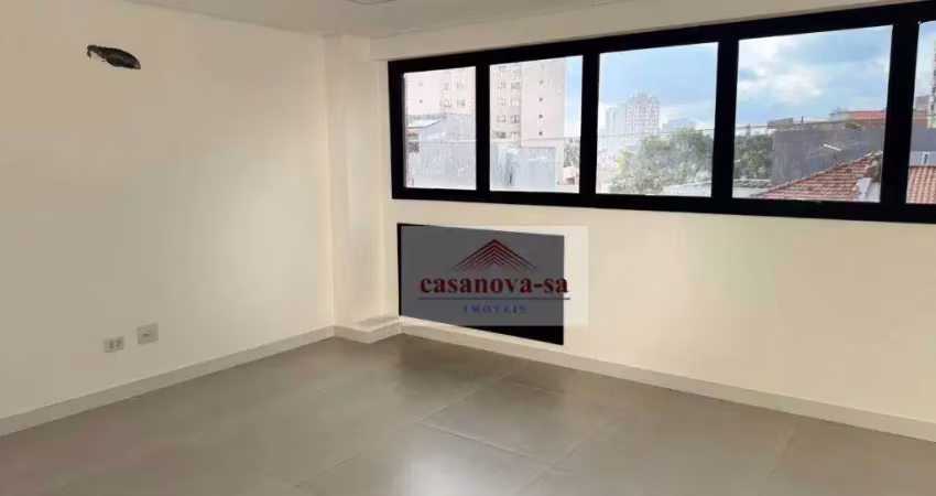 Sala para alugar, 34 m² por r$ 2200,00 mês - vila assunção - santo andré/sp