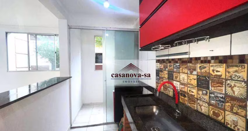 Apartamento com 2 dormitórios para alugar, 45 m² por r$ 1.570,00/mês - parque são vicente - mauá/sp