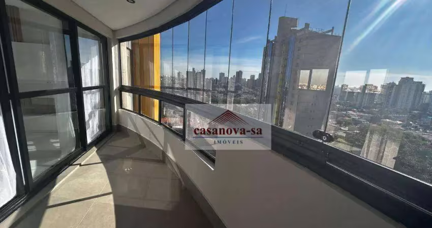Apartamento com 2 dormitórios para alugar, 95 m² por r$ 8.072,00/mês - jardim - santo andré/sp