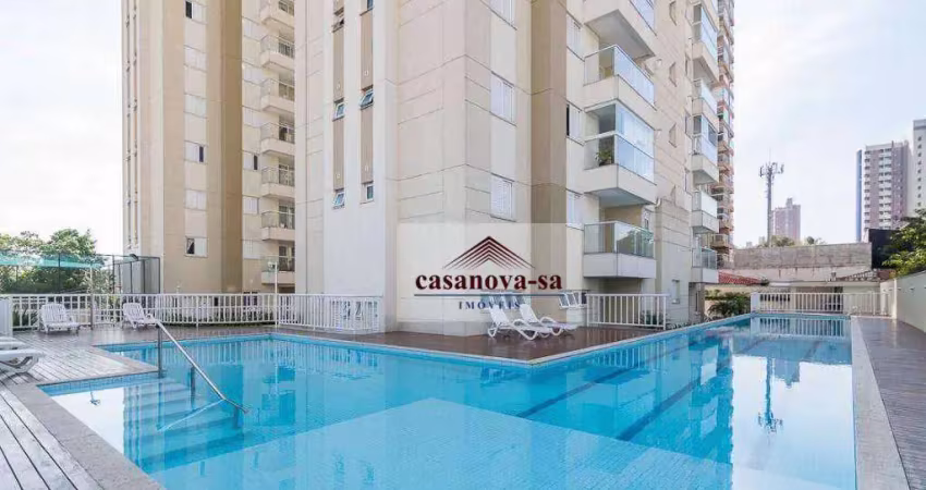 Apartamento com 2 dormitórios para alugar, 58 m² por r$ 3.693,00/mês - jardim - santo andré/sp