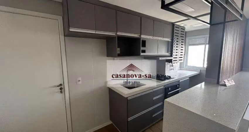 Apartamento com 2 dormitórios para alugar, 47 m² por r$ 2.500,00/mês - centro - santo andré/sp