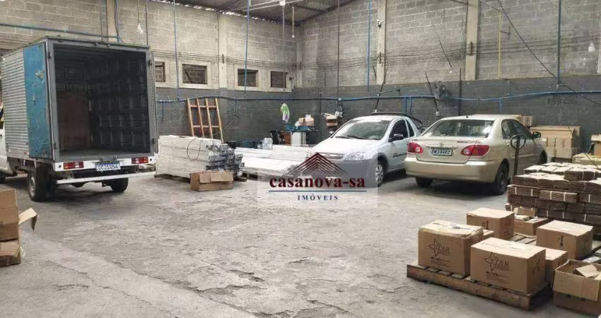 Galpão para alugar, 500 m² por r$ 12.000,01/mês - parque capuava - santo andré/sp