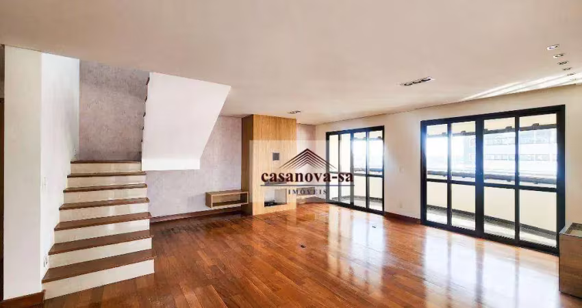 Cobertura com 3 dormitórios para alugar, 284 m² por r$ 10.000/mês