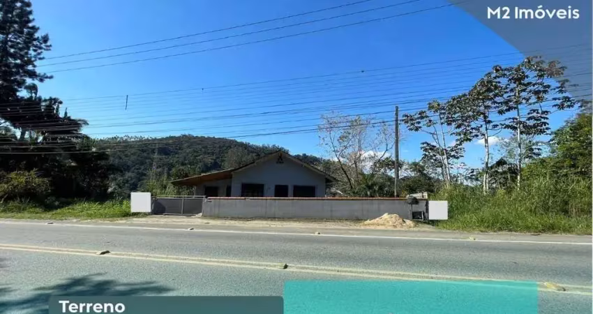 Amplo terreno em localização estratégica entre blumenau e indaial
