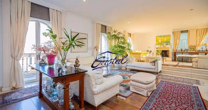 Apartamento triplex com 5 quartos / suítes à venda, 551 m²  - higienópolis -  santa cecília - são paulo/sp