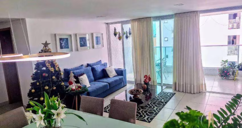 Apartamento com 4 dormitórios à venda, 136 m² por r$ 1.200.000,00 - cabo branco - joão pessoa/pb