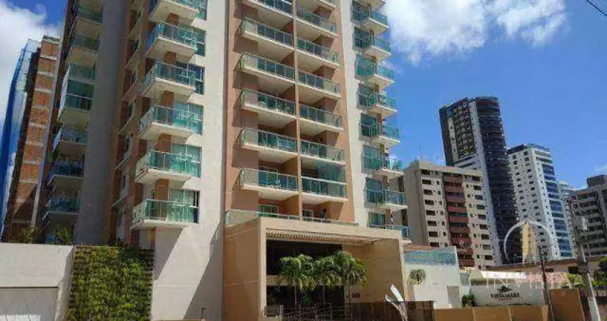 Apartamento com 3 dormitórios à venda, 126 m² por r$ 1.590.000,00 - cabo branco - joão pessoa/pb