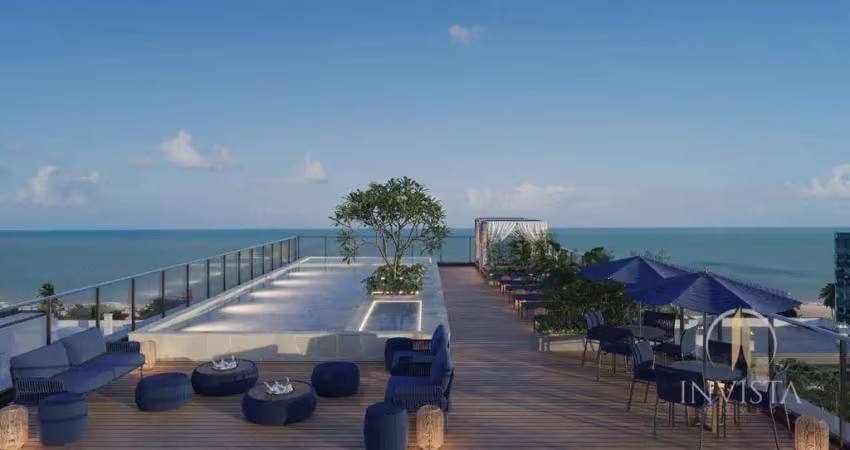 Flat com 1 dormitório à venda, 17 m² por r$ 342.193,66 - cabo branco - joão pessoa/pb