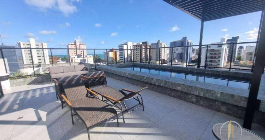 Studio com 1 dormitório para alugar, 22 m² por R$ 2.200,01/mês - Intermares - Cabedelo/PB