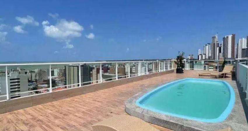 Apartamento com 2 dormitórios para alugar, 65 m² por R$ 4.200/mês - Cabo Branco - João Pessoa/PB