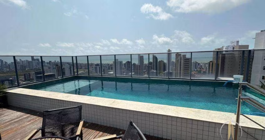 Apartamento com 2 dormitórios, 56 m² - venda por R$ 600.000,00 ou aluguel por R$ 3.500,00/mês - Manaíra - João Pessoa/PB
