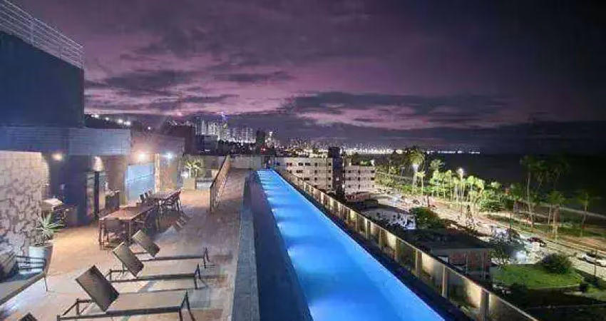 Flat com 1 dormitório à venda, 42 m² por R$ 590.000,00 - Cabo Branco - João Pessoa/PB
