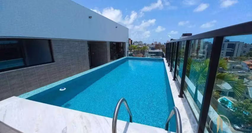 Apartamento com 3 dormitórios para alugar, 76 m² por r$ 3.500,01/mês - intermares - cabedelo/pb
