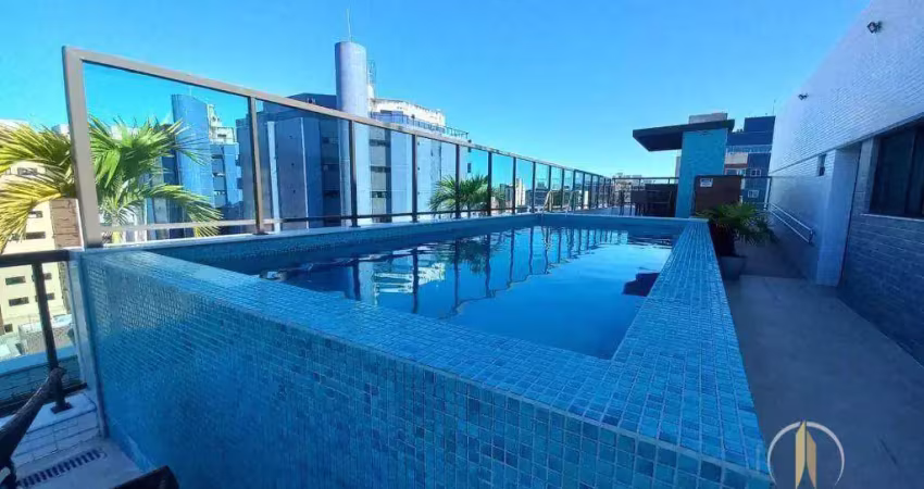 Apartamento com 3 dormitórios para alugar, 76 m² por r$ 4.000,01/mês - intermares - cabedelo/pb