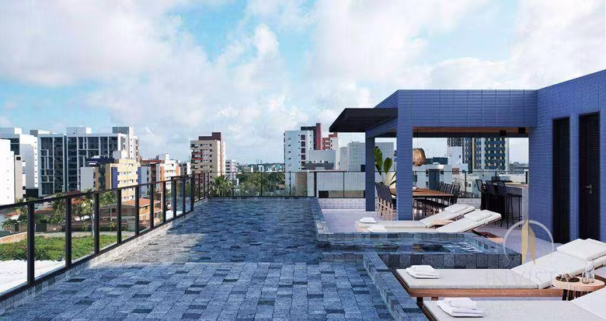 Flat com 1 dormitório à venda, 21 m² por R$ 265.000,00 - Intermares - Cabedelo/PB