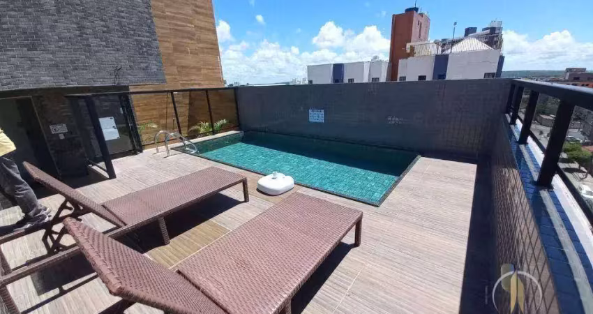 Apartamento com 2 dormitórios para alugar, 60 m² por r$ 3.200,01/mês - intermares - cabedelo/pb