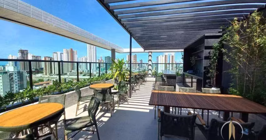 Apartamento com 2 dormitórios para alugar, 59 m² por r$ 3.500,01/mês - aeroclube - joão pessoa/pb
