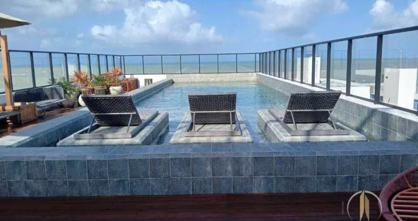 Flat com 1 dormitório para alugar, 17 m² por r$ 2.800,01/mês - jardim oceania - joão pessoa/pb