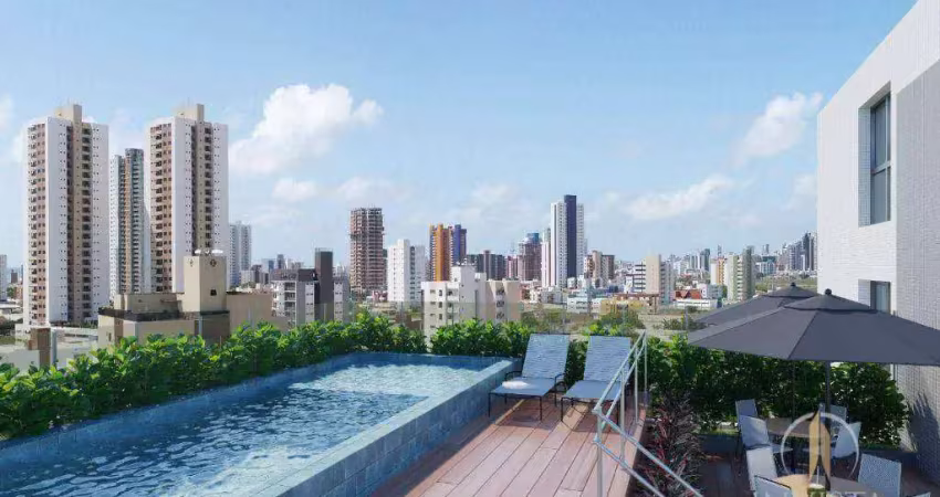 Apartamento com 2 dormitórios à venda, 54 m² por r$ 462.656,00 - bessa - joão pessoa/pb