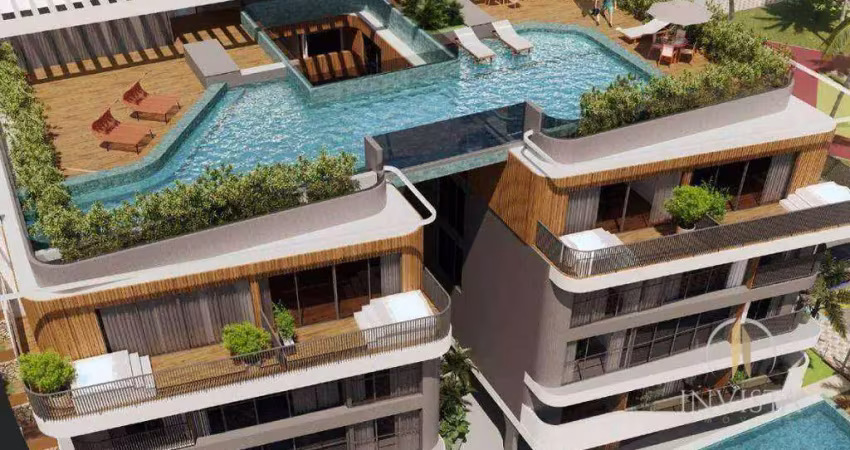 Flat com 1 dormitório à venda, 24 m² por r$ 450.000,00 - intermares - cabedelo/pb
