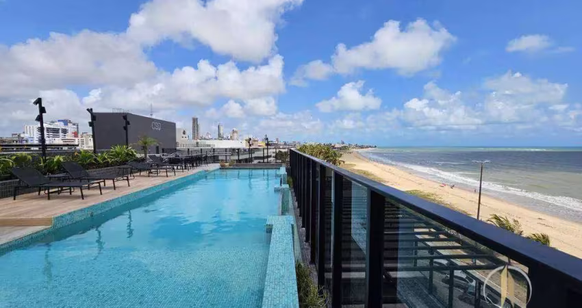 Flat com 1 dormitório à venda, 29 m² por r$ 570.000,00 - jardim oceania - joão pessoa/pb