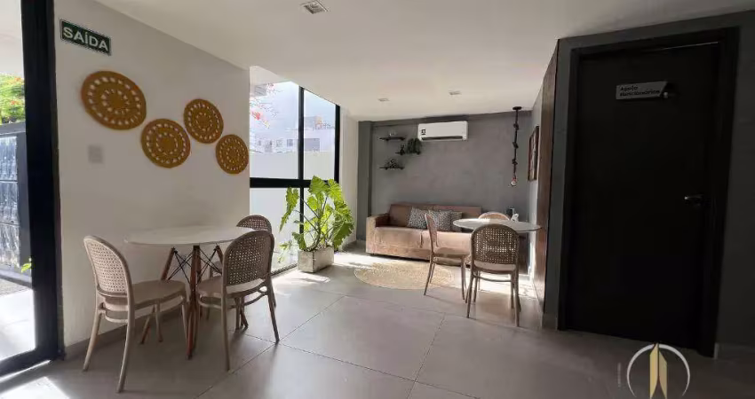Flat com 1 dormitório para alugar, 32 m² por r$ 4.000/mês - bessa - joão pessoa/pb