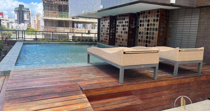 Apartamento com 2 dormitórios para alugar, 78 m² por r$ 4.190/mês - jardim oceania - joão pessoa/pb