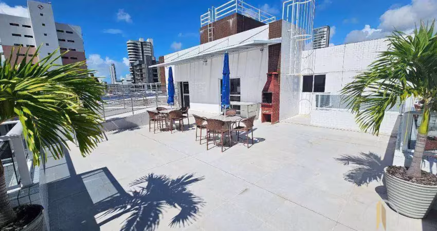 Apartamento nascente sul, com 3 dormitórios à venda, 82 m² por r$ 640.000 - manaíra - joão pessoa/pb