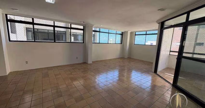 Apartamento com 3 dormitórios para alugar, 236 m² por r$ 5.500,01/mês - tambaú - joão pessoa/pb