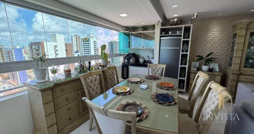 Apartamento com 3 dormitórios à venda, 127 m² por r$ 1.260.000,00 - jardim oceania - joão pessoa/pb
