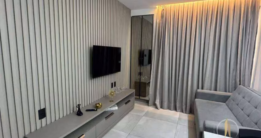 Apartamento com 1 dormitório para alugar, 50 m² por r$ 3.200,01/mês - tambaú - joão pessoa/pb