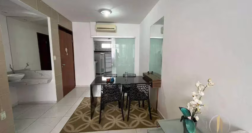 Flat com 1 dormitório, 42 m² - venda por r$ 190.000,00 ou aluguel por r$ 1.850,01/mês - intermares - cabedelo/pb