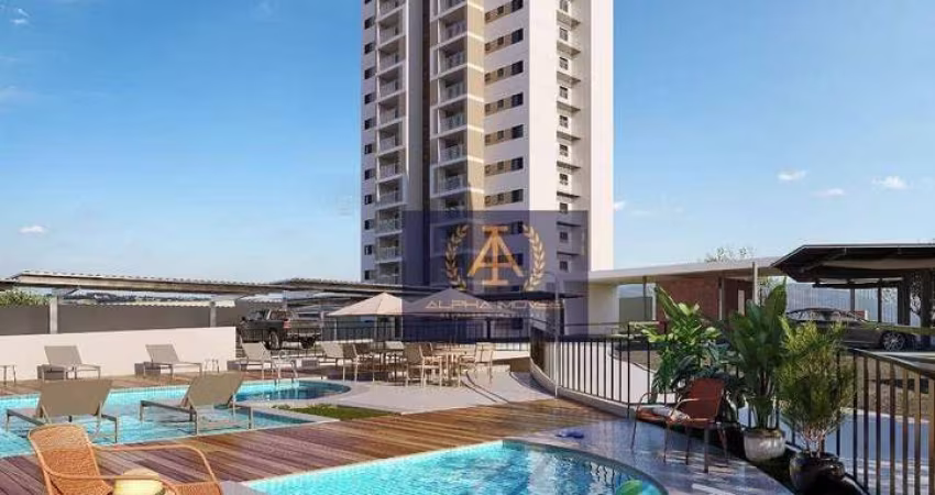 Apartamento NOVO com suíte e churrasqueira na sacada.