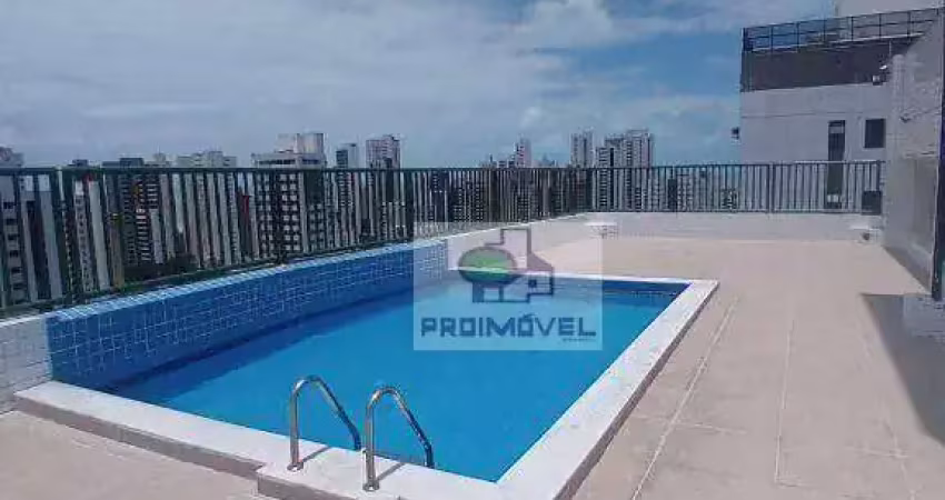 Apartamento com 2 dormitórios para alugar, 50 m² por r$ 2.760,00/mês - boa viagem - recife/pe