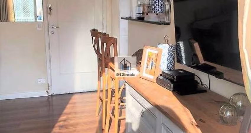 Apartamento 2 dormitórios e 1 vaga, 50m²