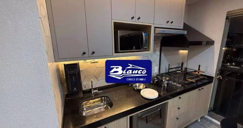 Studio com uma vaga condom.giardino com varanda gourmet e lazer mobiliado como nas fotos