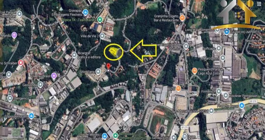 Terreno à venda na Rua Guarujá, 300, Parque Rincão, Cotia