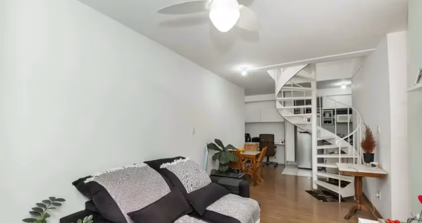 Versátil cobertura para venda com 2 quartos, sendo 1 suíte, 114m²