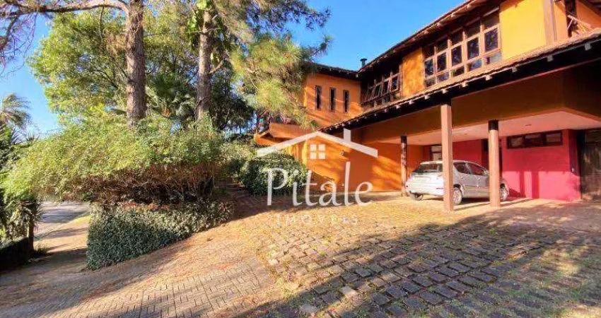 Sobrado com 3 dormitórios, 500 m² - venda por r$ 3.300.000,00 ou aluguel por r$ 21.046,99/mês - granja viana - cotia/sp