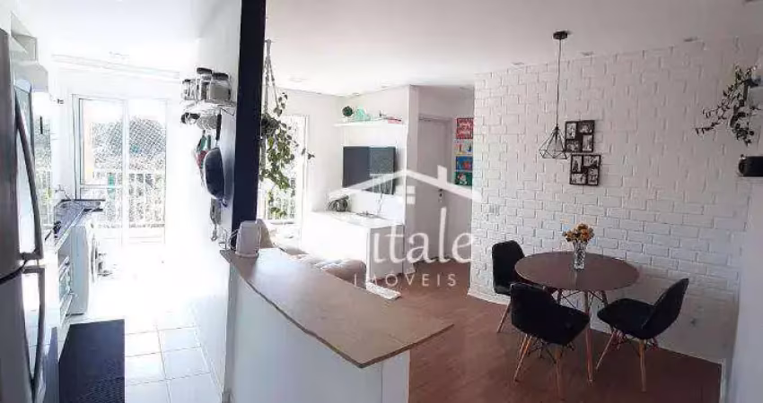 Apartamento com 2 dormitórios à venda, 47 m² por r$ 264.000,00 - granja clotilde - cotia/sp