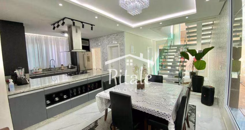 Sobrado com 3 dormitórios à venda, 250 m² por R$ 1.100.000,00 - Chácara Roselândia - Cotia/SP