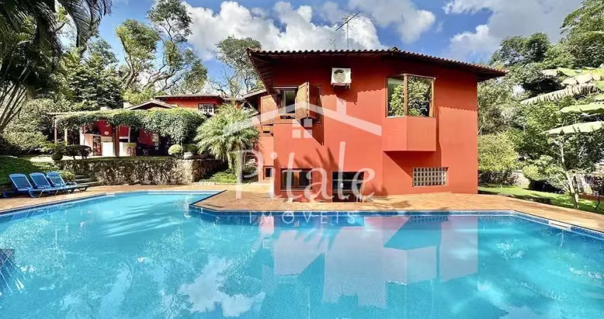 Sobrado com 3 dormitórios à venda, 604 m² por r$ 3.400.000 - bosque do vianna - cotia/sp