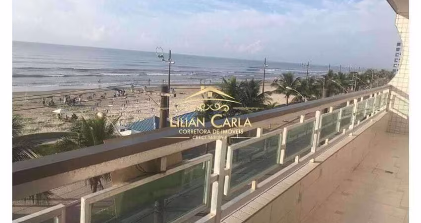 Condomínio Mongamar - Apartamento beira-mar à venda em Mongaguá Centro com 3 dormitórios por 477 mil!