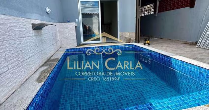 Casa à venda em Mongagua LADO PRAIA com 3 dorm, 1 suíte, ESPAÇO GOURMET COM PISCINA POR R$ 550 MIL