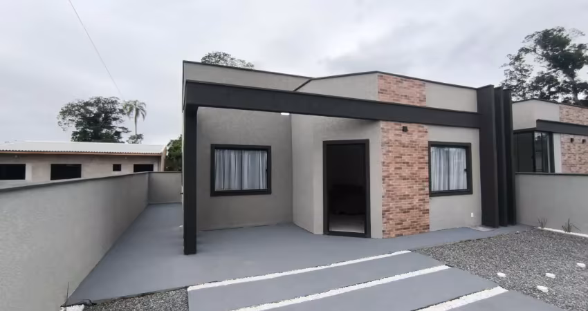 Casa nova e mobiliada para venda no balneário praia do imperador, localizado na cidade de itapoá / sc.