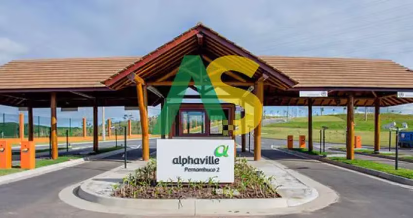 Terreno de luxo no condomínio alphaville pernambuco 2, 416m², excelente localização.