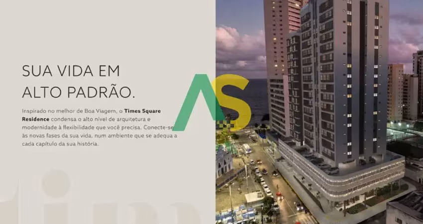 Apartamento à venda em recife-pe, boa viagem: 2 quartos, 1 suíte, 2 salas, 1 vaga, 48m². aproveite!
