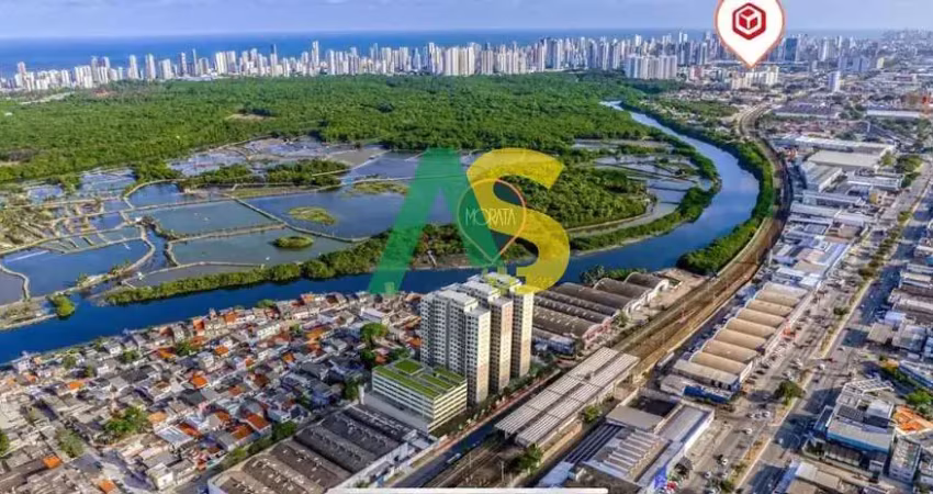 Apartamento à venda em recife-pe, imbiribeira: 2 quartos, 1 suíte, 2 salas, 2 banheiros, 1 vaga, 43m² de área.