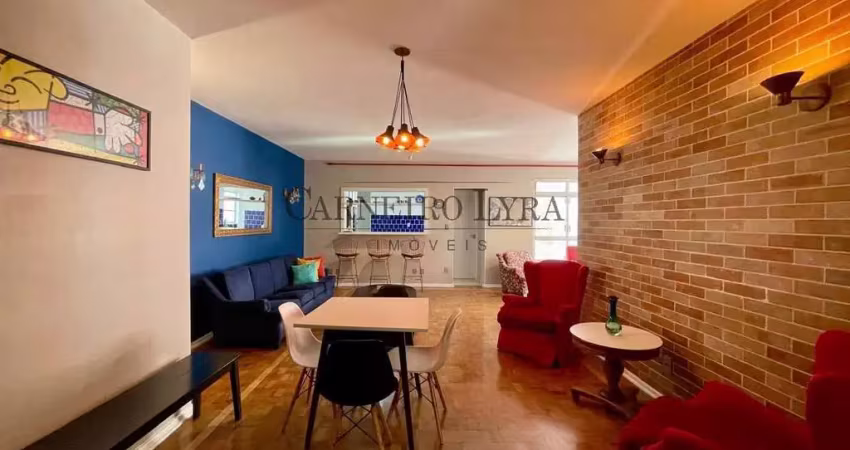 Lindo apt mobiliado para locação em higienópolis com 3 dormitórios.