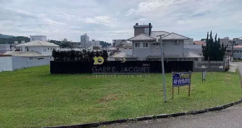 Terreno plano de esquina à venda, 600 m² por r$ 725.000 - pedra branca - palhoça/sc